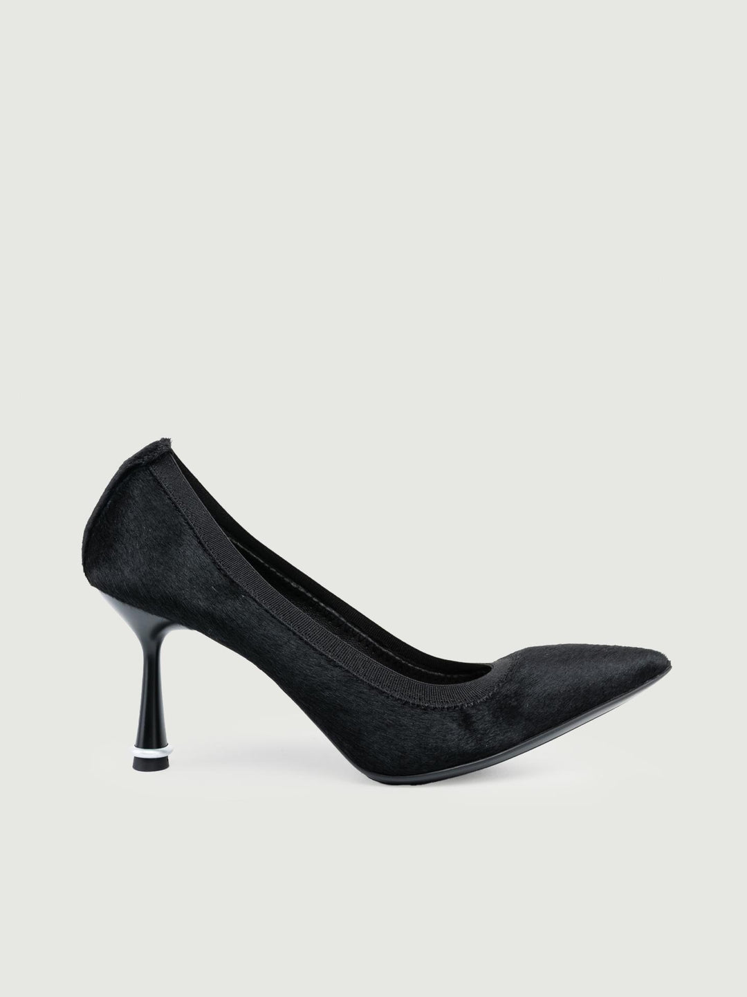 DÉCOLLETÉ IN CAVALLINO CON ELASTICO NERE 7011 NERO VERDACCHIA 
