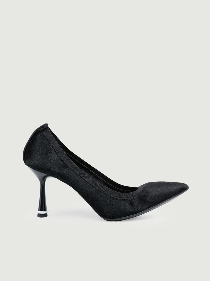 DÉCOLLETÉ IN CAVALLINO CON ELASTICO NERE 7011 NERO VERDACCHIA 