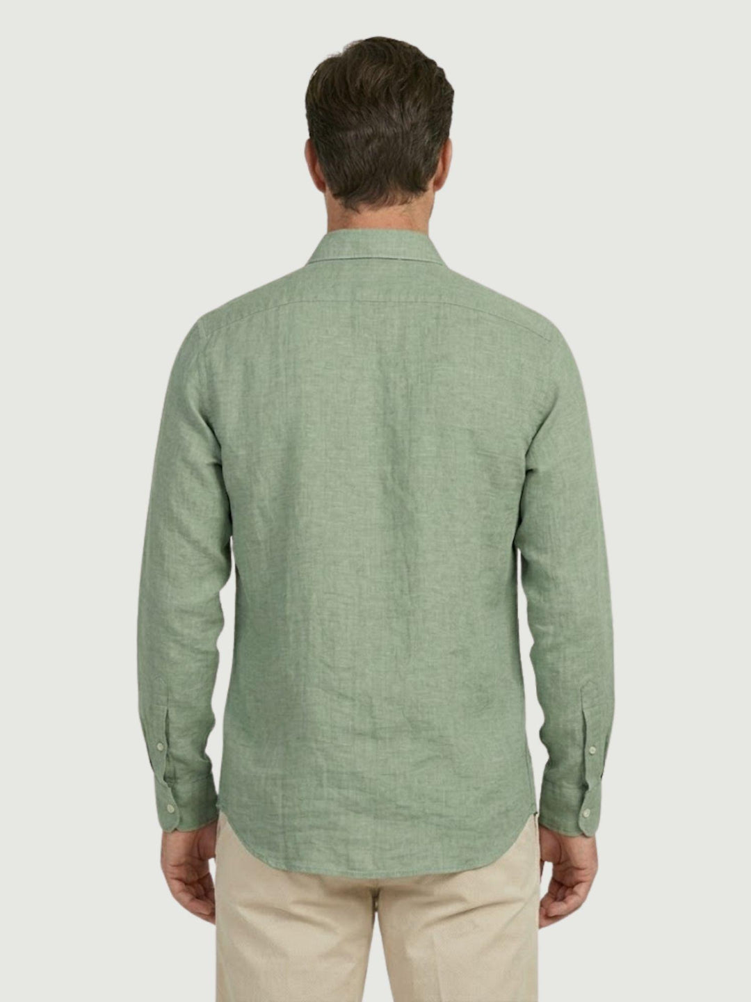 Camicia in lino verde menta BU26S18CALINENPD 310 ANDREA MORANDO 