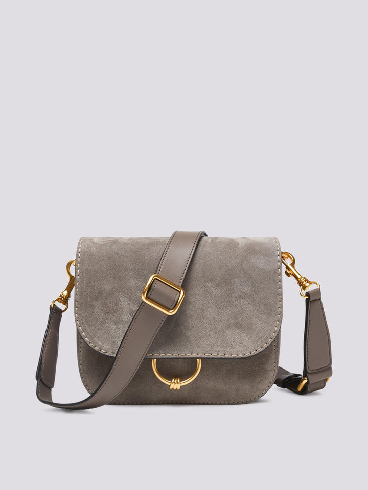 BORSA tracolla Meg In suede light grey BS 9015 CM-PLMCP 9210 GIANNI CHIARINI 