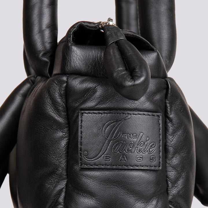 BORSA IN PELLE IMBOTTITA NERA MRLN 20 JACK LEATHER 