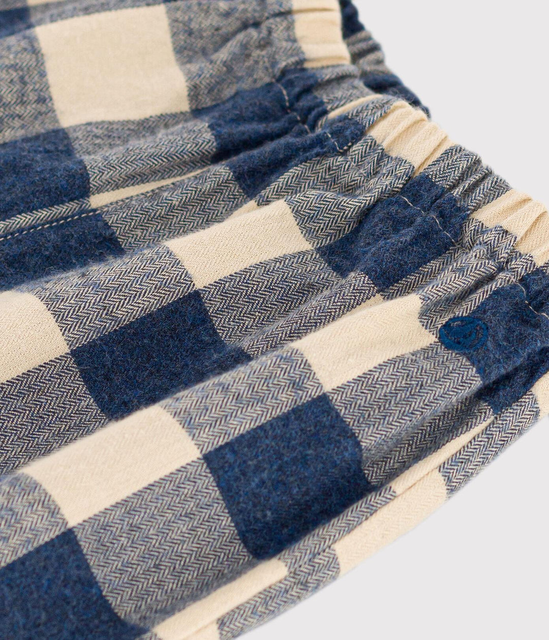 PANTALONI DI FLANELLA A SCACCHI A08Q6 02 PETIT BATEAU 