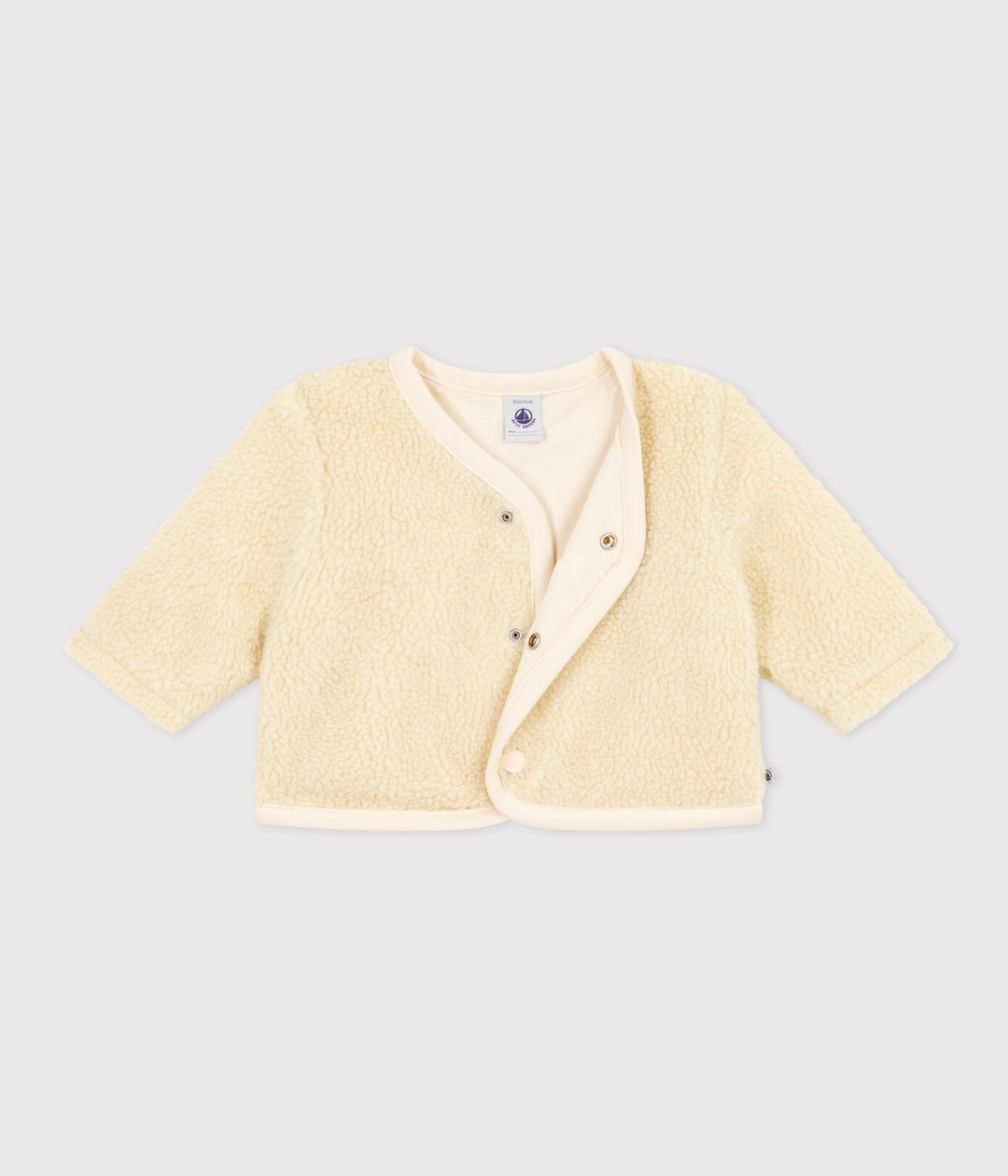 GIACCA IN SHERPA PER BEBÈ A08B3 01 PETIT BATEAU 