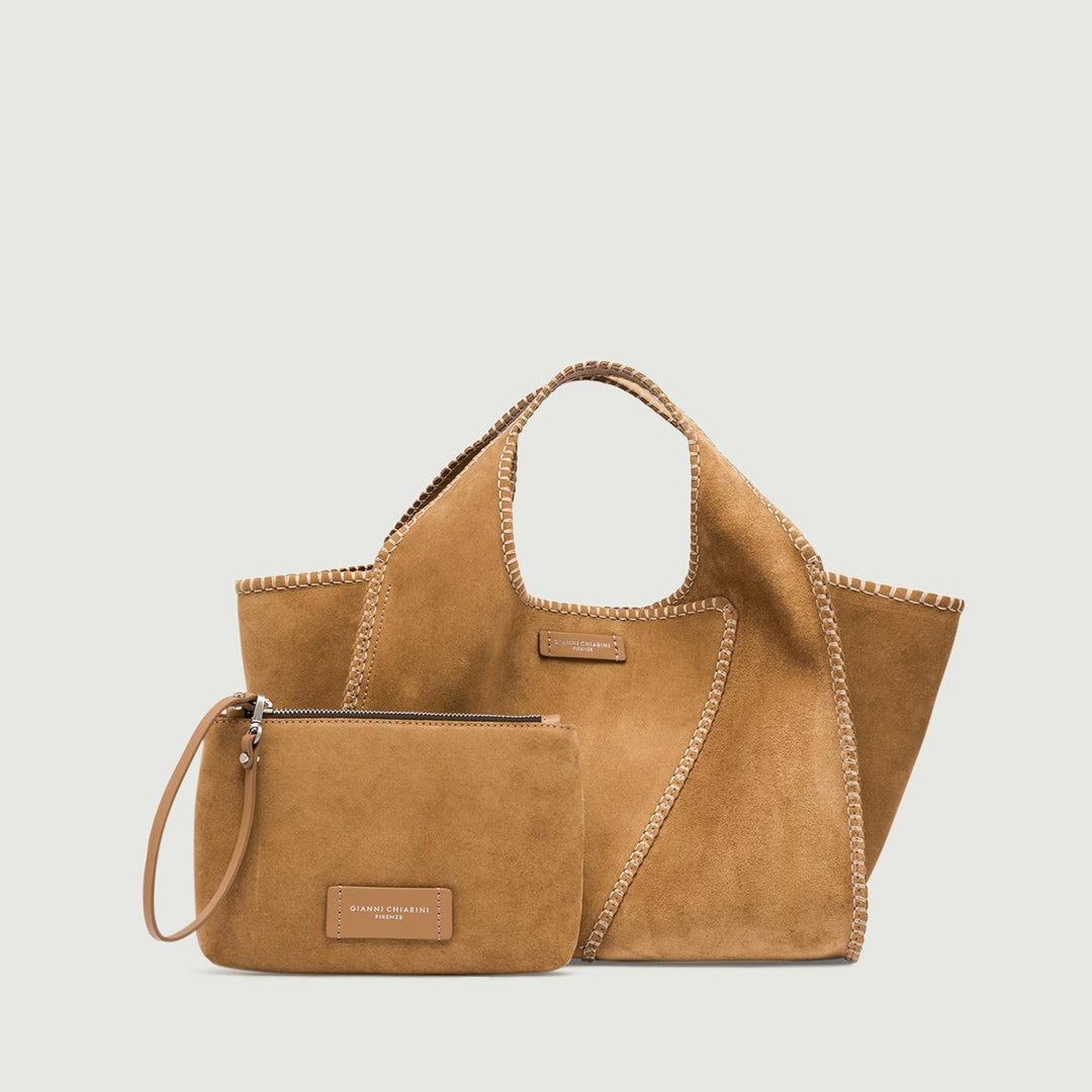 Borsa a spalla Euforia in camoscio Cuoio BS 10855 CMSTC 206 GIANNI CHIARINI 