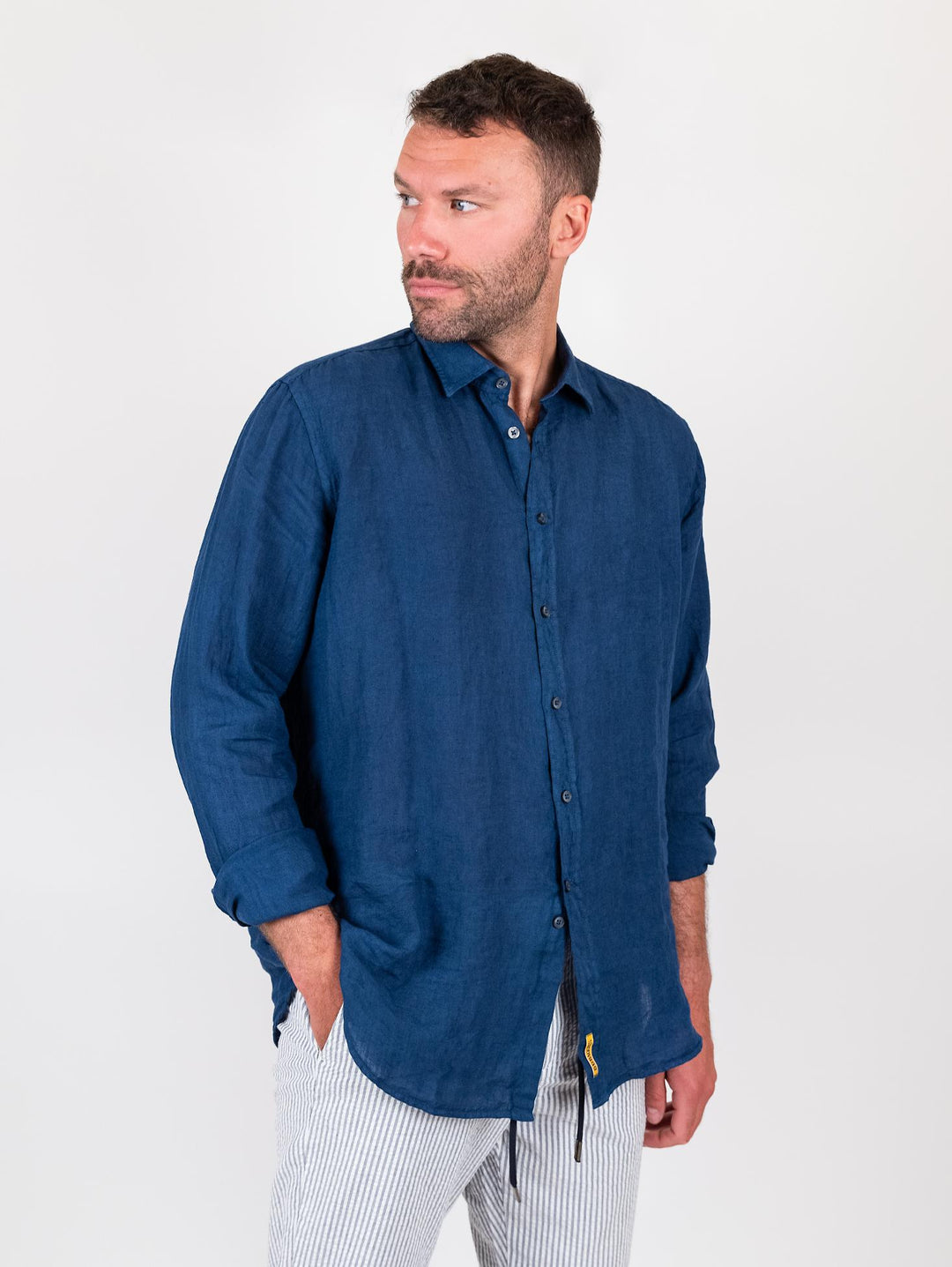Camicia in lino bluette BRAD/TC/TC162 B73 BAGGIES 