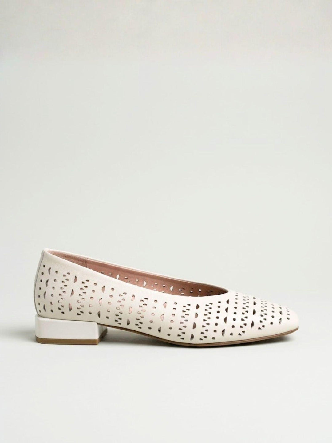Ballerina traforata in pelle panna DARIA102G panna ANDREA MORANDO 