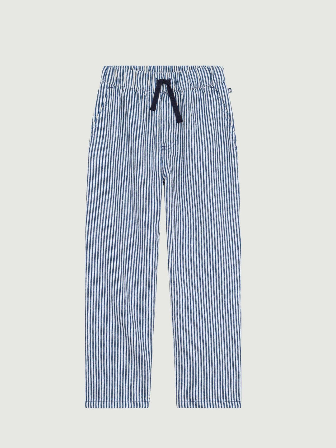 Pantaloni con elastico in cotone a righe A0F5M 01 PETIT BATEAU 