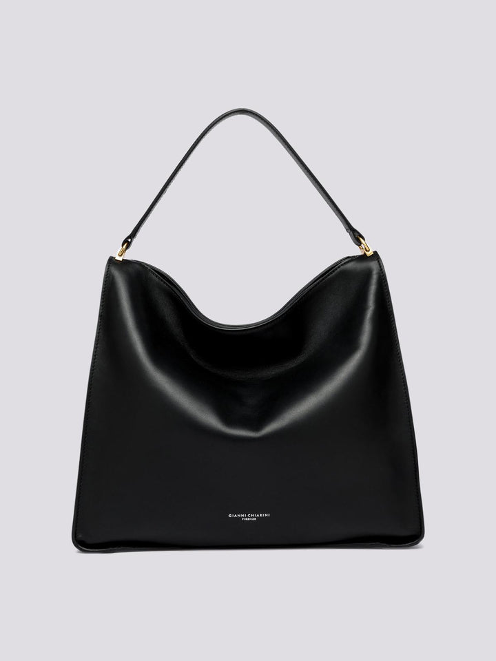 BORSA A SPALLA RENè IN NAPPA NERA BS 8902 LUSH 001 GIANNI CHIARINI 