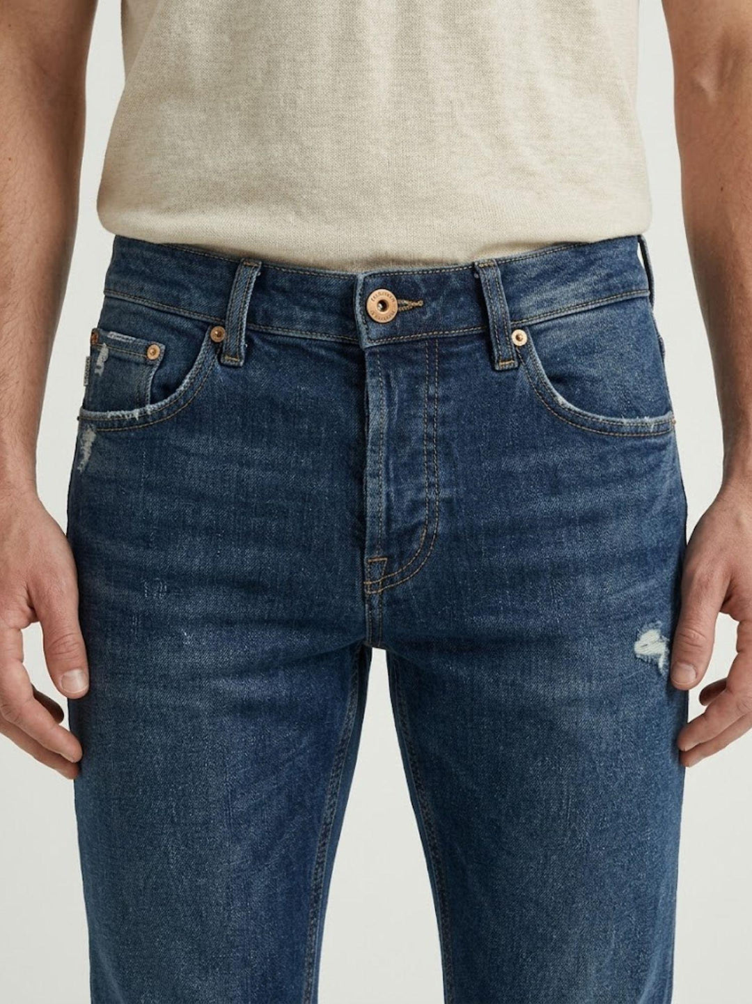 Jeans Barney denim used blu medio BARNEY018 S2 UNIFORM 