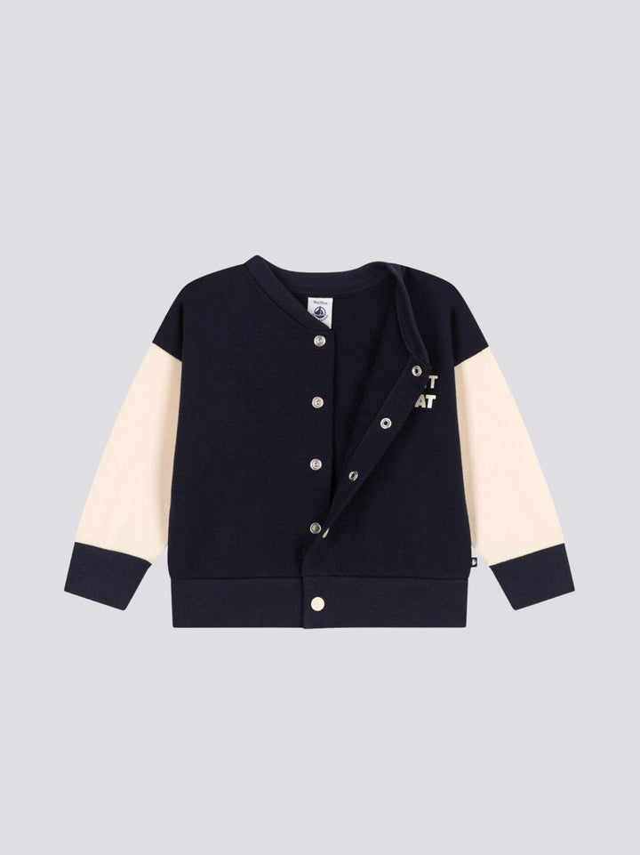 LETTER JACKET IN TESSUTO FELPATO A08H0 01 PETIT BATEAU 