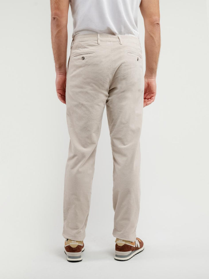 PANTALONE CON PENCES IN VELLUTO BURRO BU26W16PAPA 508 ANDREA MORANDO 