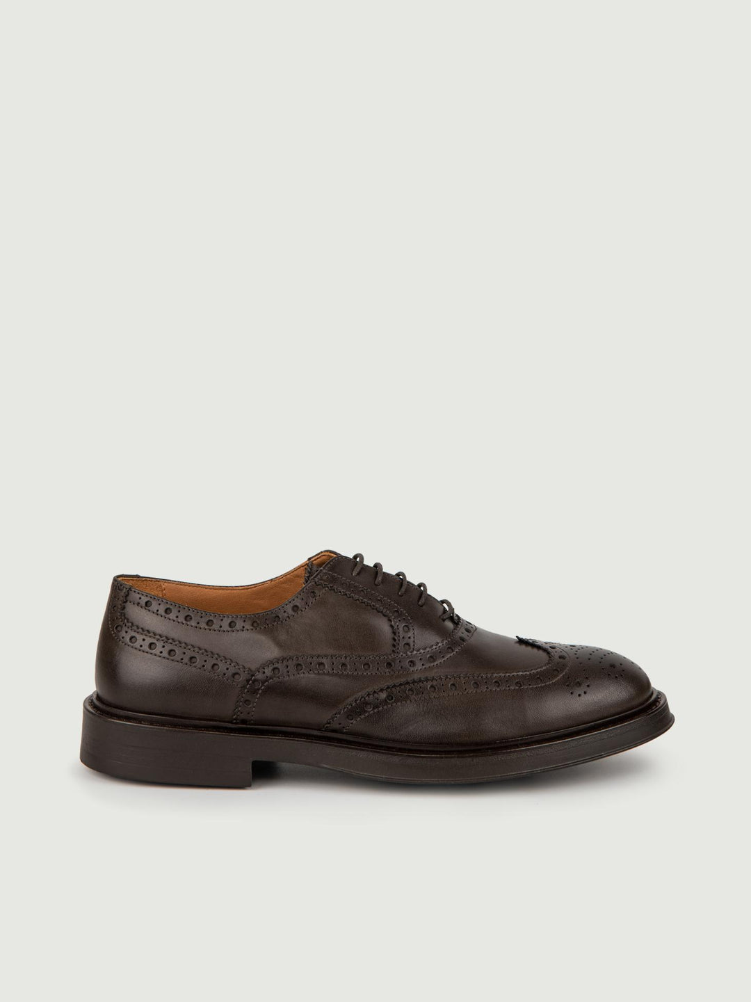 FRANCESINA IN PELLE MARRONE CODA DI RONDINE 080 T MORO SAXONE 