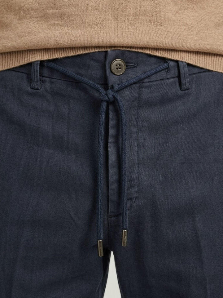 Pantalone in liocell con coulisse navy Y0007M 7000 ANDREA MORANDO 