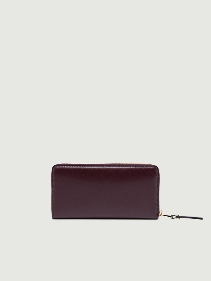 portafoglio in pelle liscia color viola R-5042 PRCKLUX 5008 GIANNI CHIARINI 