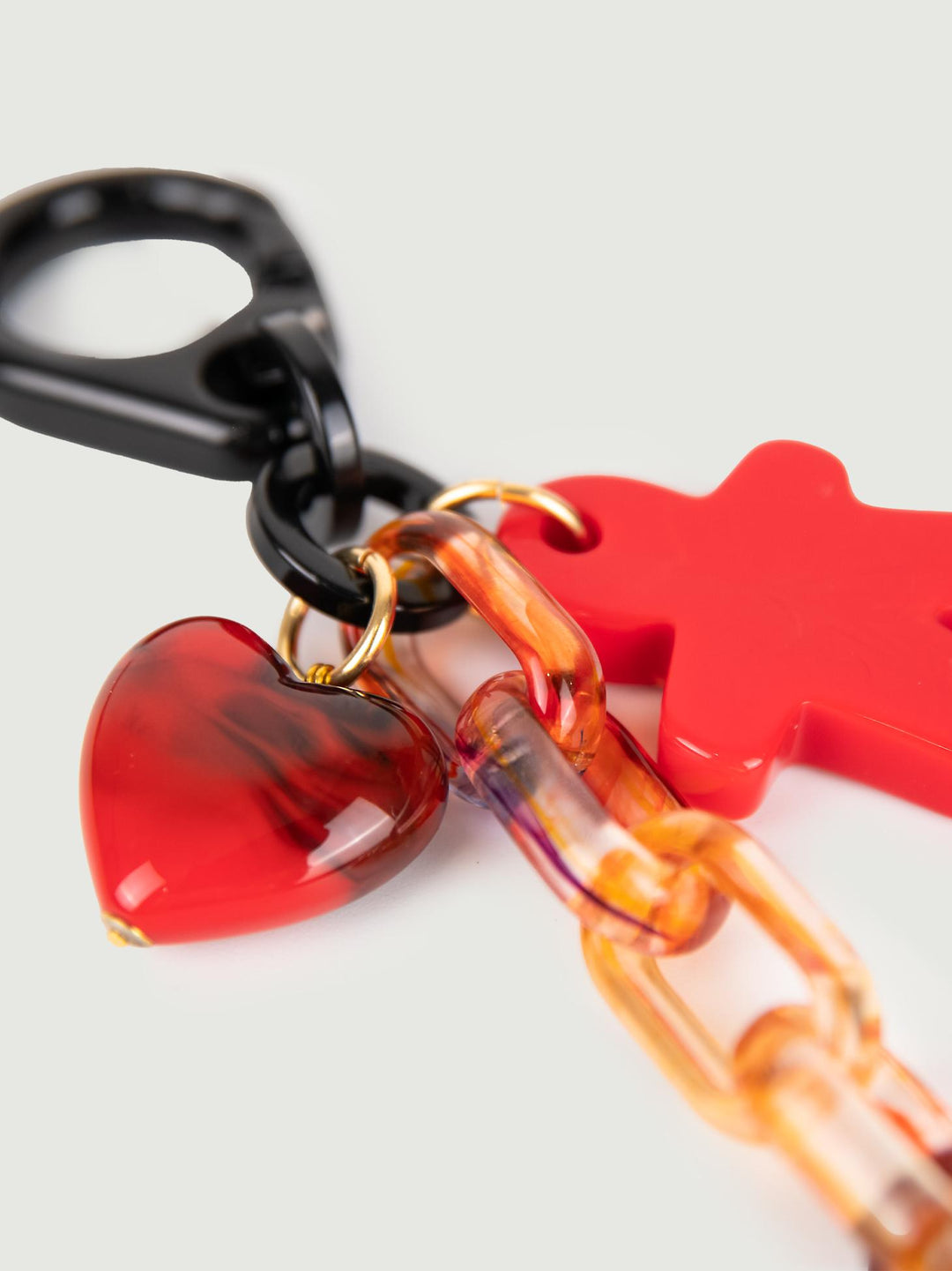 Charm per borse in resina multicolor omino e cuore CHARM OMINO CUORE BIMOR 