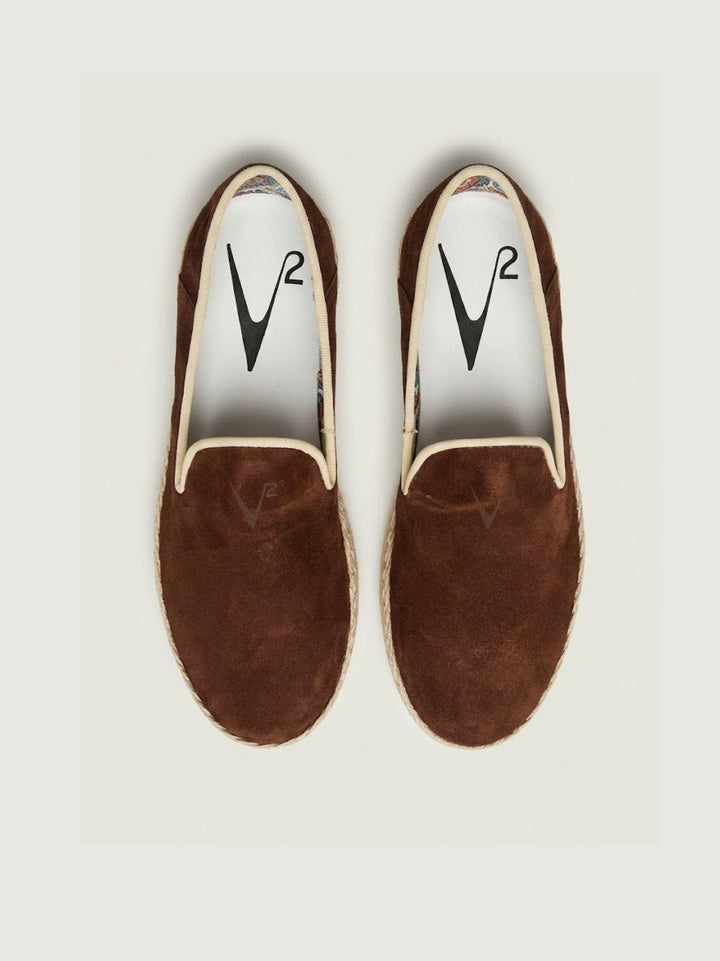 Espadrillas in pelle scamosciata testa di moro ESP MO V2 