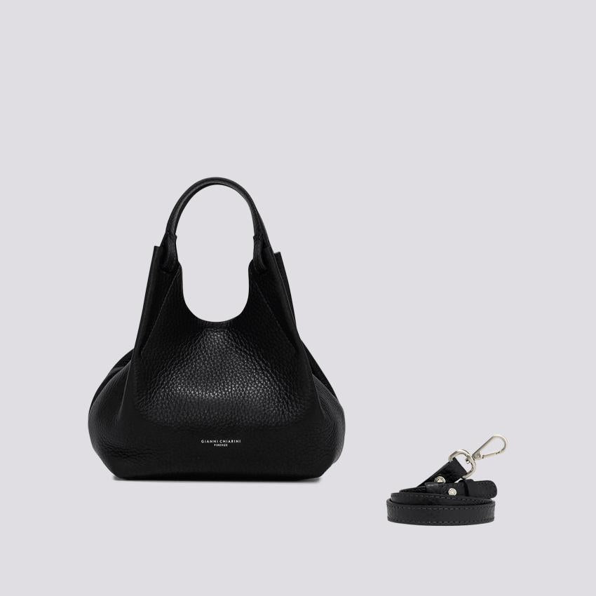 Borsa a spalla Dua in pelle marrtellata nera BS 9719/23AI RNGDBL 12565 GIANNI CHIARINI 