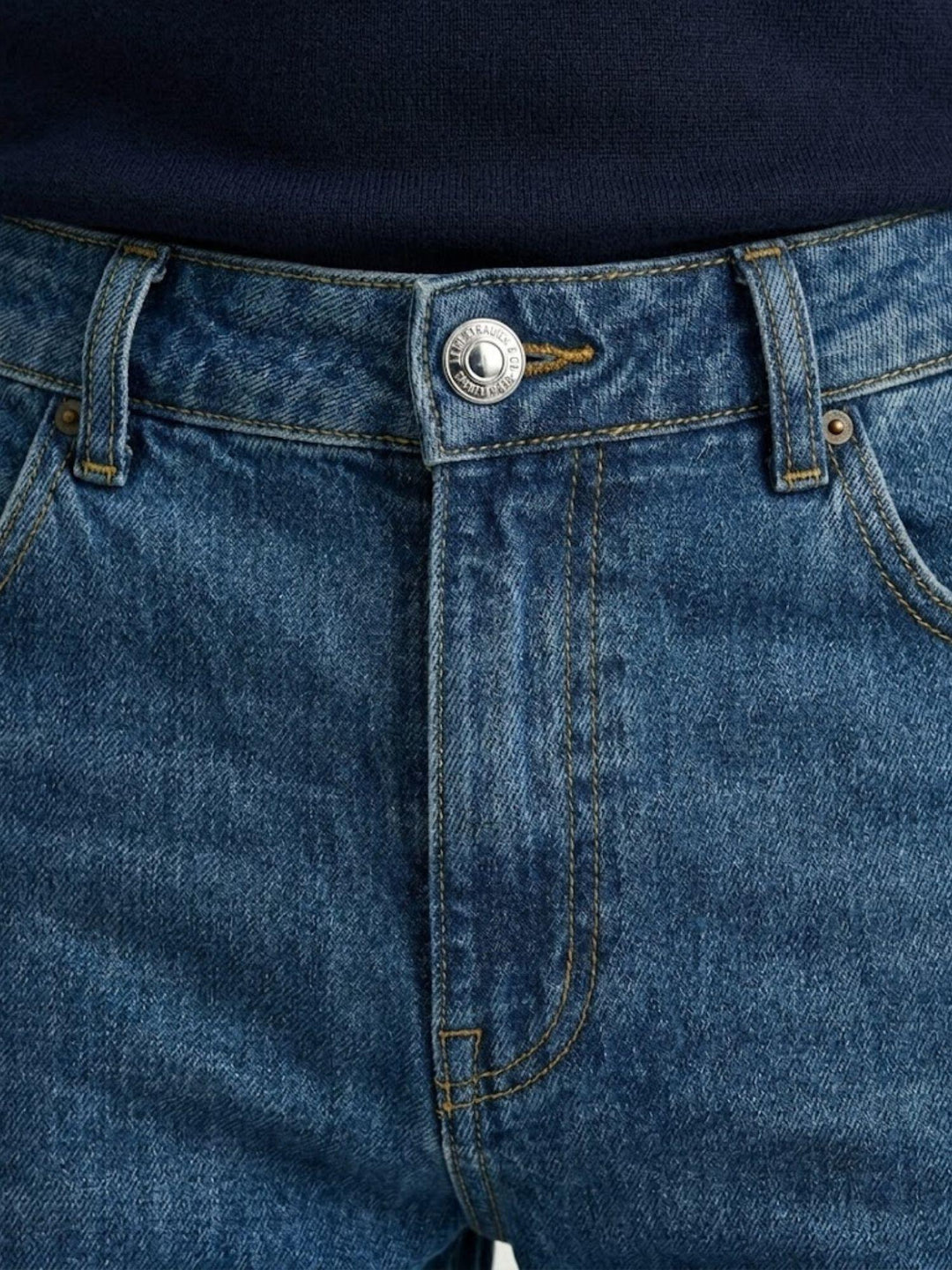 Jeans cinque tasche in cotone lavaggio medio 7685BOM MEDIO ANDREA MORANDO 