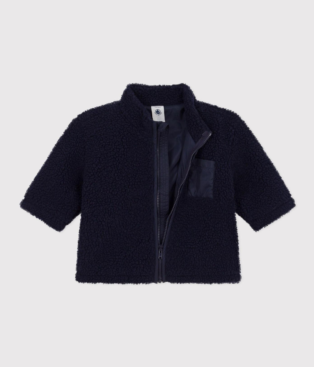 GIACCA IN SHERPA BLU A08Q2 01 PETIT BATEAU 