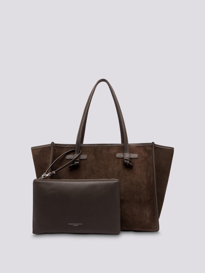 SHOPPING MARCELLA IN CAMOSCIO CIOCCOLATO BS 9750/23AI CM-PL 2196 GIANNI CHIARINI 