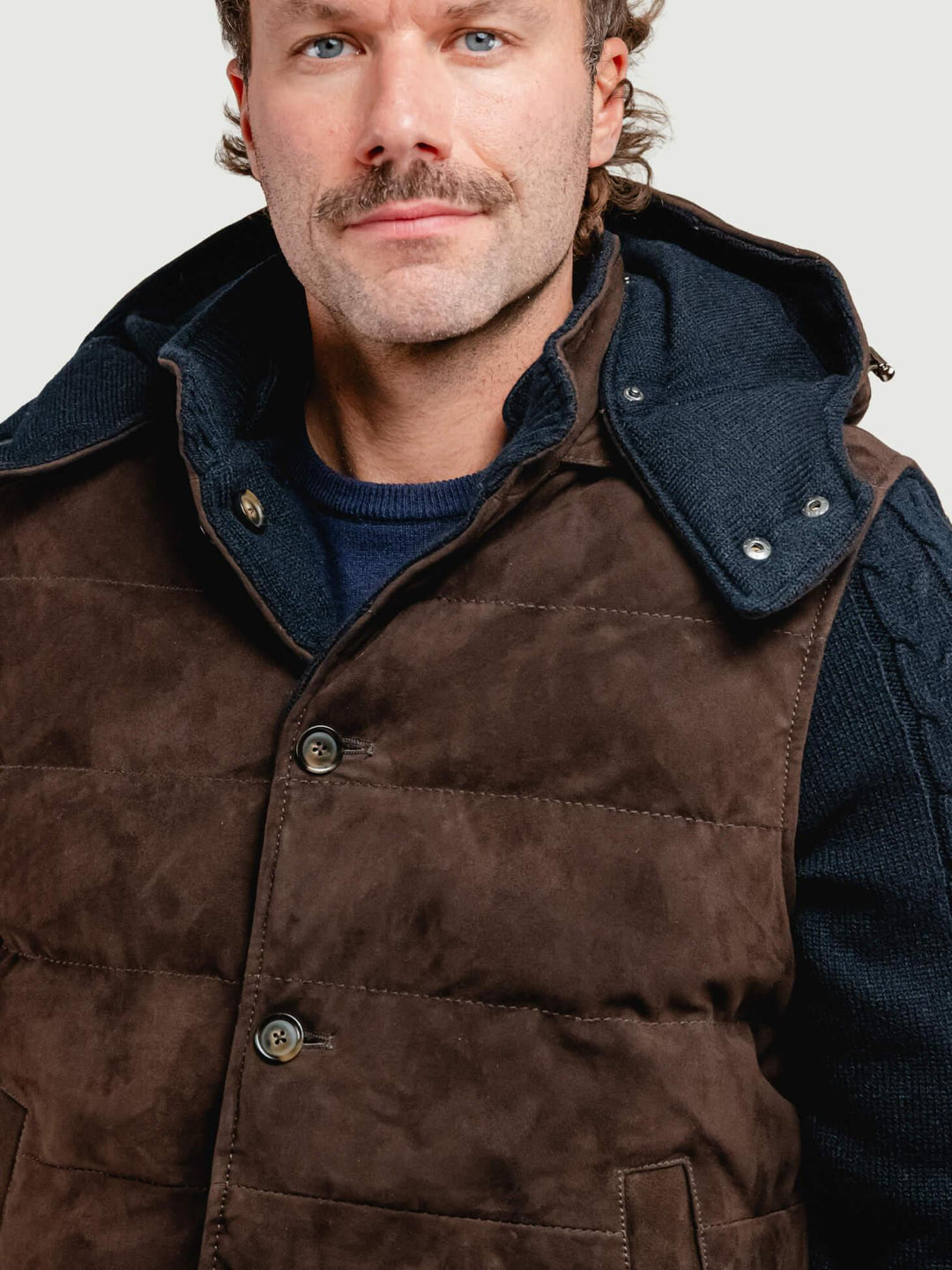 GIUBBOTTO REVERSIBILE BRAD KNIT IN CAMOSCIO E MAGLIA BRAD KINT 309 JACK LEATHER 