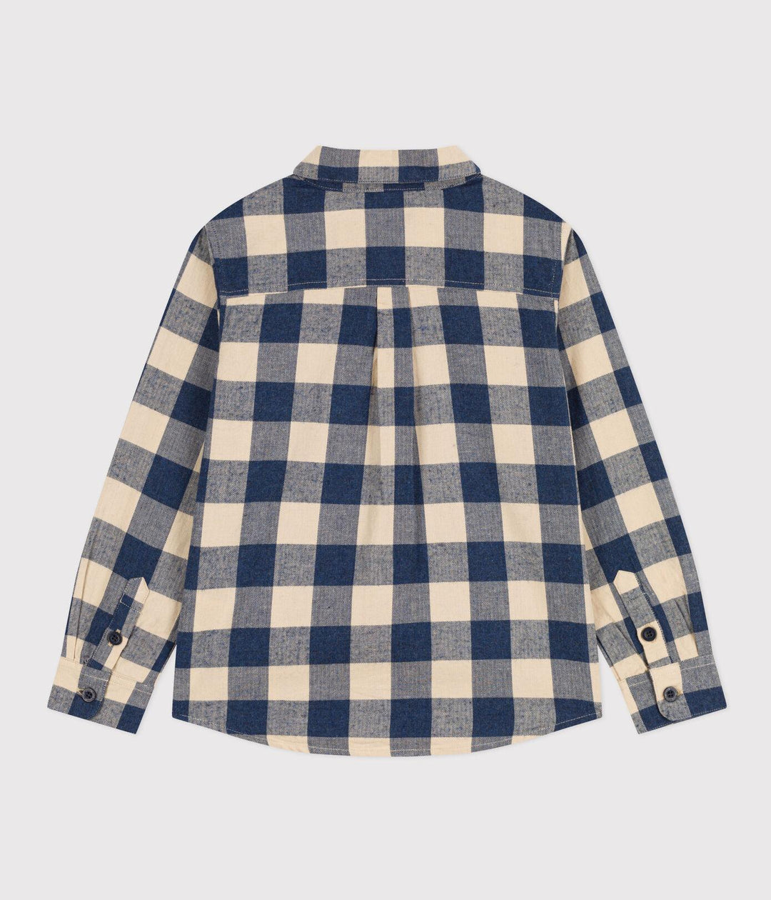 CAMICIA A QUADRI IN FLANELLA DI COTONE A08BS 01 PETIT BATEAU 
