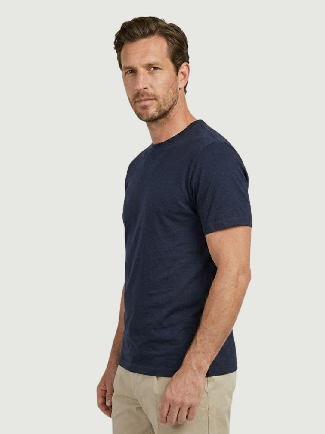 T-shirt in jersey di cotone blu 5903426 220 ANDREA MORANDO 