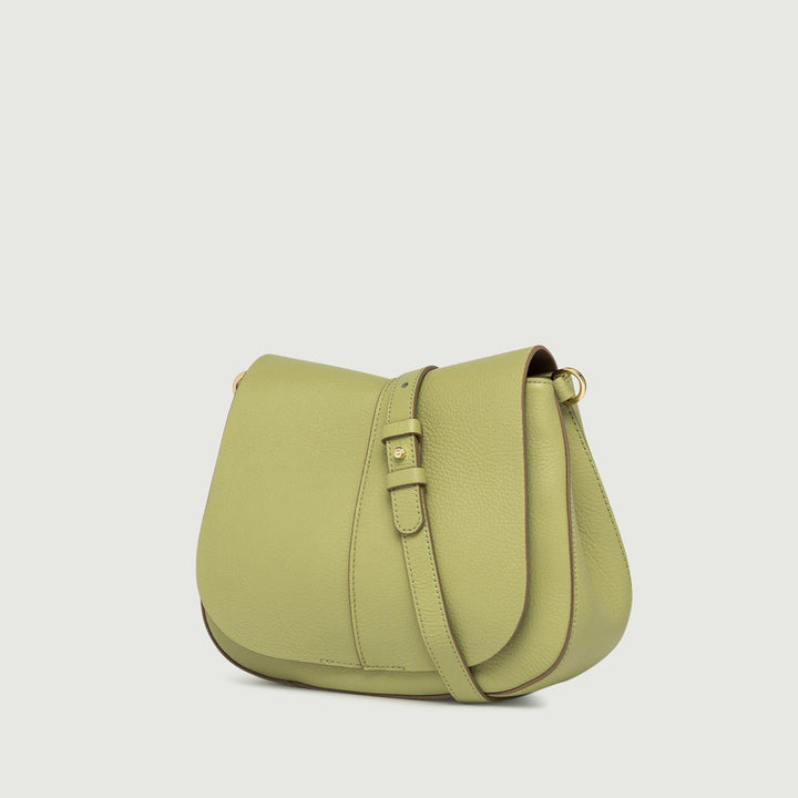 Borsa a tracolla Helena Round in pelle Acerbo BS 6036/COMM GRN-NA 13306 GIANNI CHIARINI 