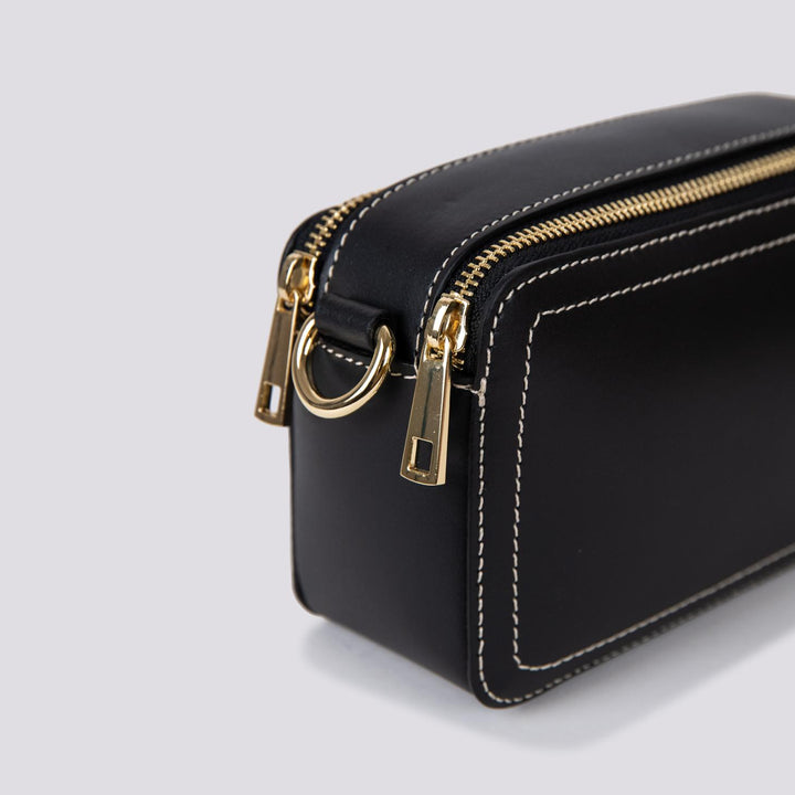 BORSA A TRACOLLA  YOURS IN PELLE NERA YOURS NERO BIMOR 