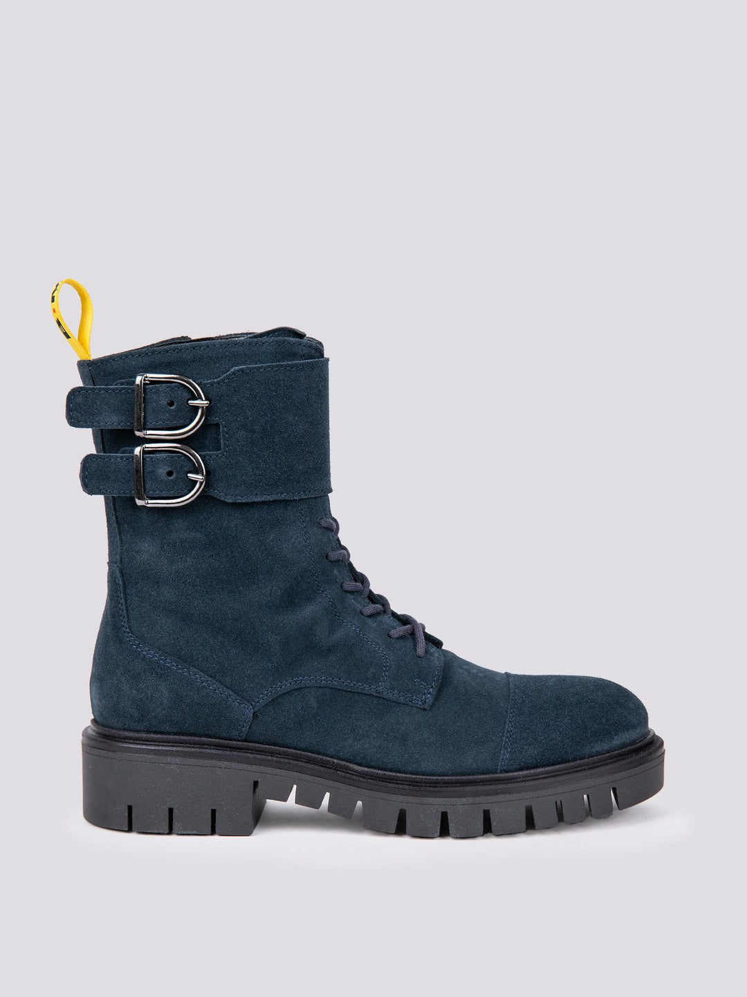 ANFIBIO BiMOR CON DOPPIA FIBBIA IN CAMOSCIO BLU 72/C/bimor BLUENAVY ANDREA MORANDO 