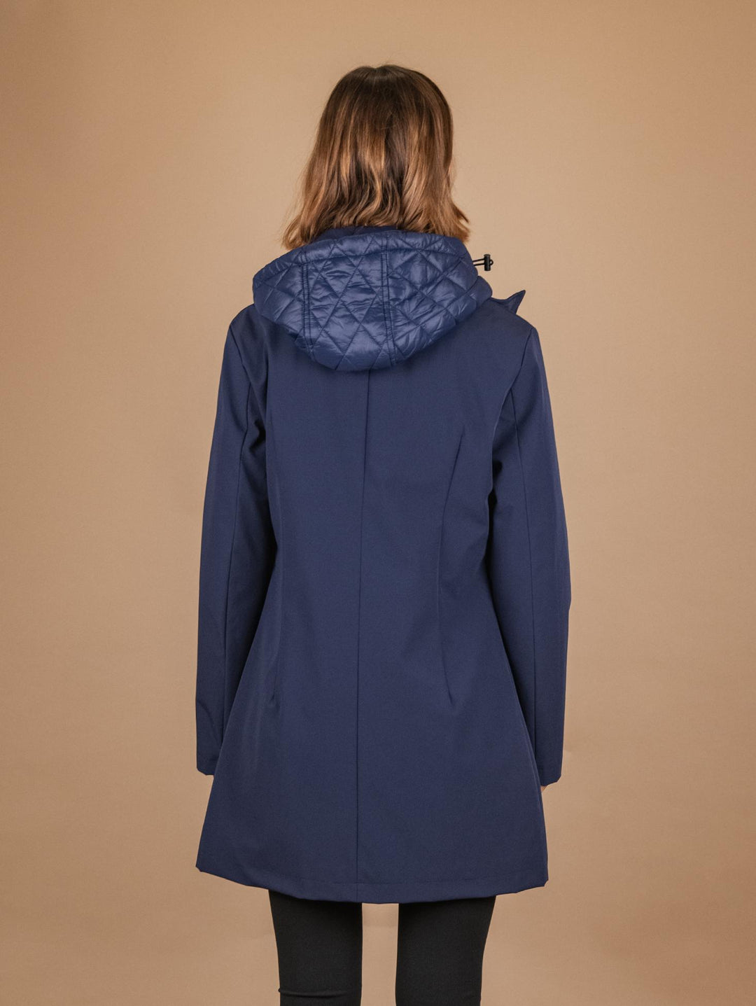 PARKA CON PIUMINO ESTRAIBILE IN TESSUTO TECNICO BLU 8950D BLU ANDREA MORANDO 