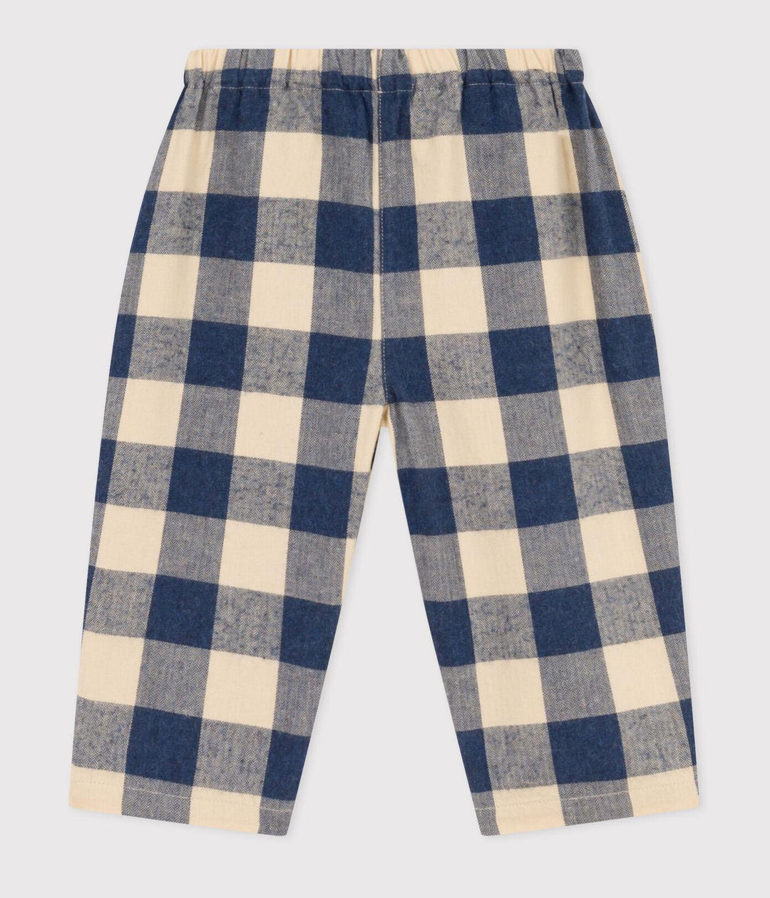 PANTALONI DI FLANELLA A SCACCHI A08Q6 02 PETIT BATEAU 