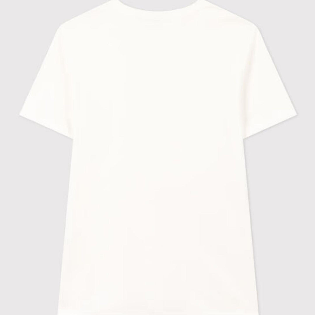 T-SHIRT ICONICA A MANICHE CORTE A COSTE TINTA UNITA DONNA A0AKE 17 PETIT BATEAU 