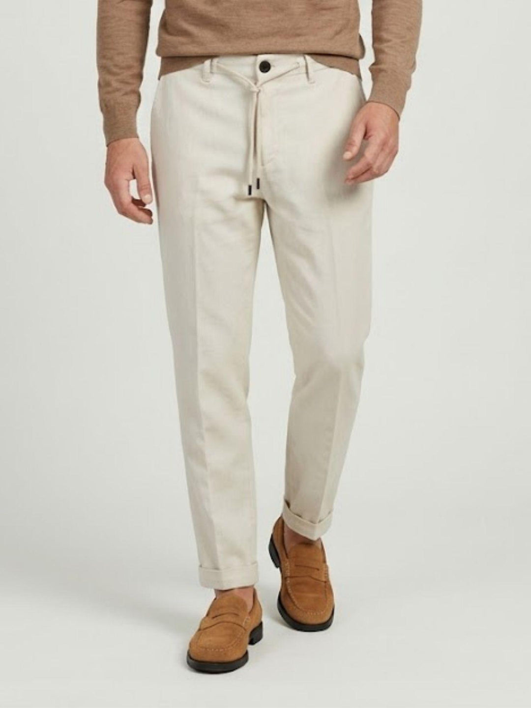 Pantalone in liocell con coulisse panama Y0007M 1001 ANDREA MORANDO 