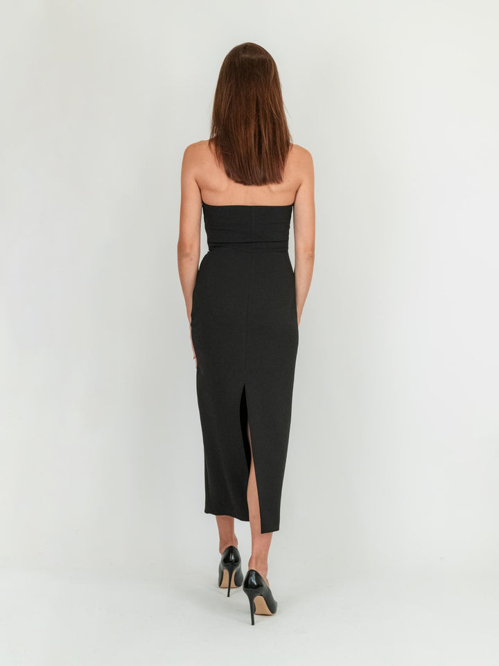 ABITO BUSTIER NERO 3985 0019 ANDREA MORANDO 