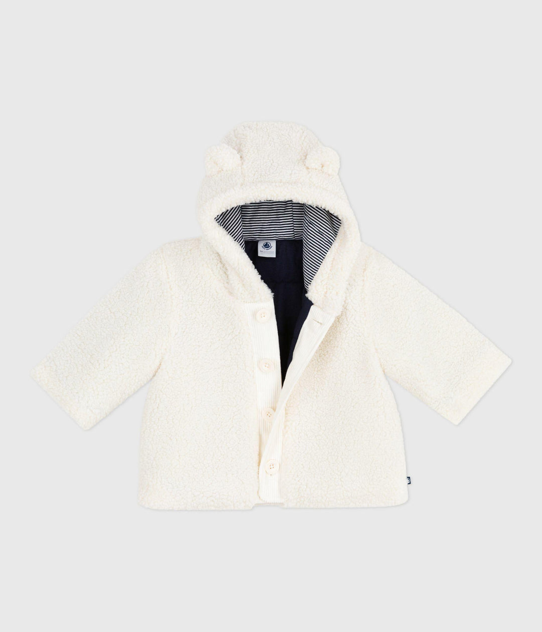 CAPPOTTO IN SHERPA IMBOTTITO CON CAPPUCCIO A0DU7 01 PETIT BATEAU 