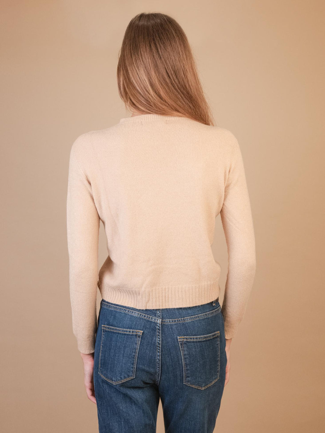 GIROCOLLO IN MAGLIA BEIGE 0270/153 0234 BIMOR 