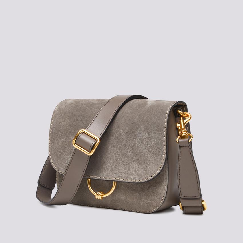 BORSA tracolla Meg In suede light grey BS 9015 CM-PLMCP 9210 GIANNI CHIARINI 