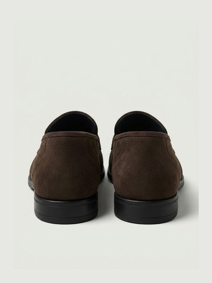 Mocassino Tassel Loafer in pelle scamosciata cioccolato 2025 520 SAXONE 