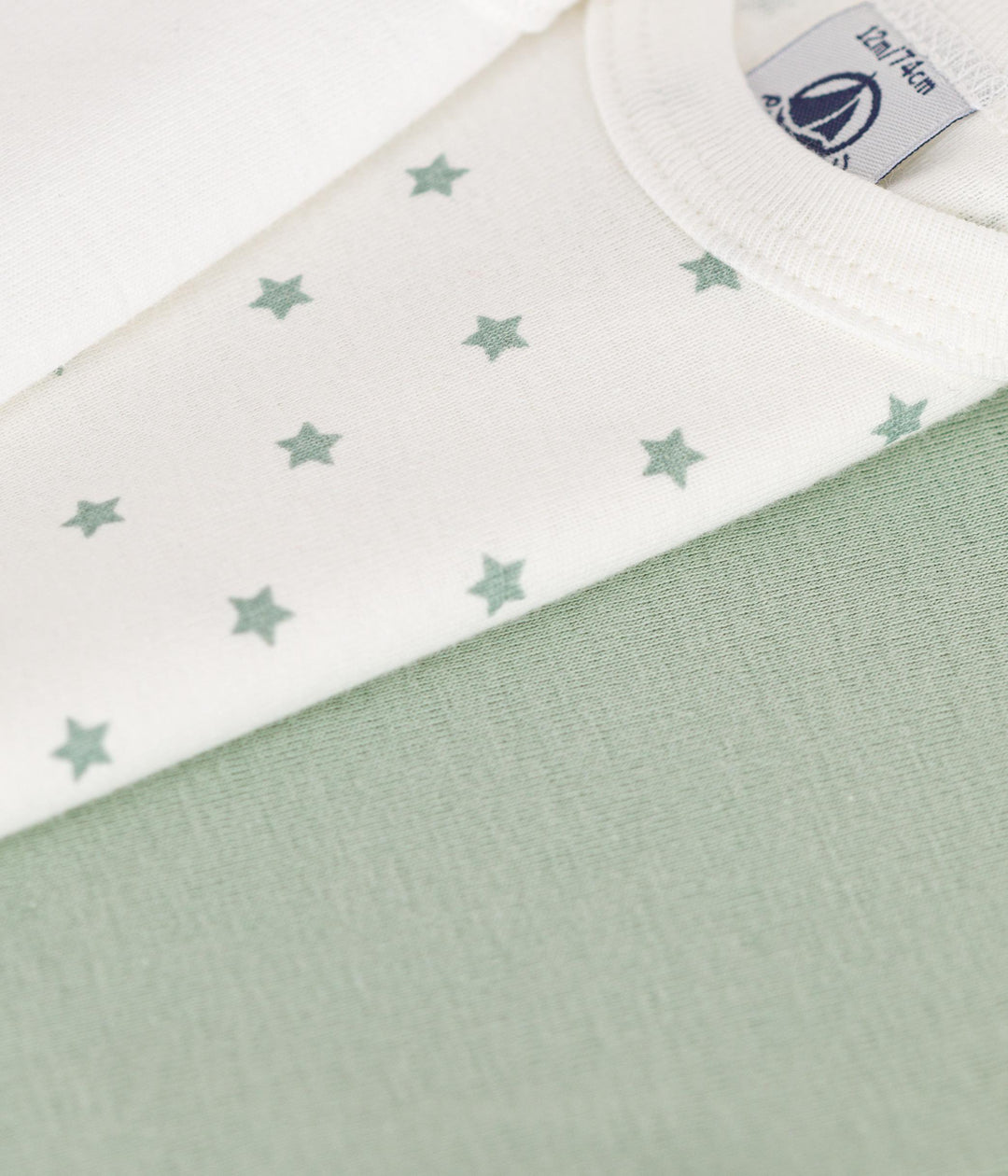 CONFEZIONE DA 3 BODY BEBÈ IN COTONE A09YO 00 PETIT BATEAU 