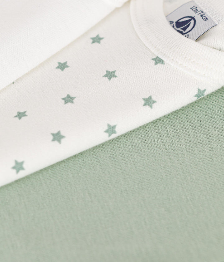 CONFEZIONE DA 3 BODY BEBÈ IN COTONE A09YO 00 PETIT BATEAU 