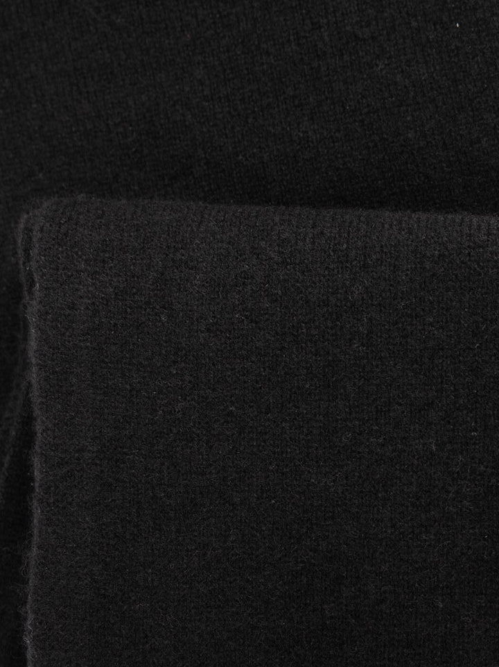 SCIARPA IN CASHMERE NERO 0102 NERO ANDREA MORANDO 