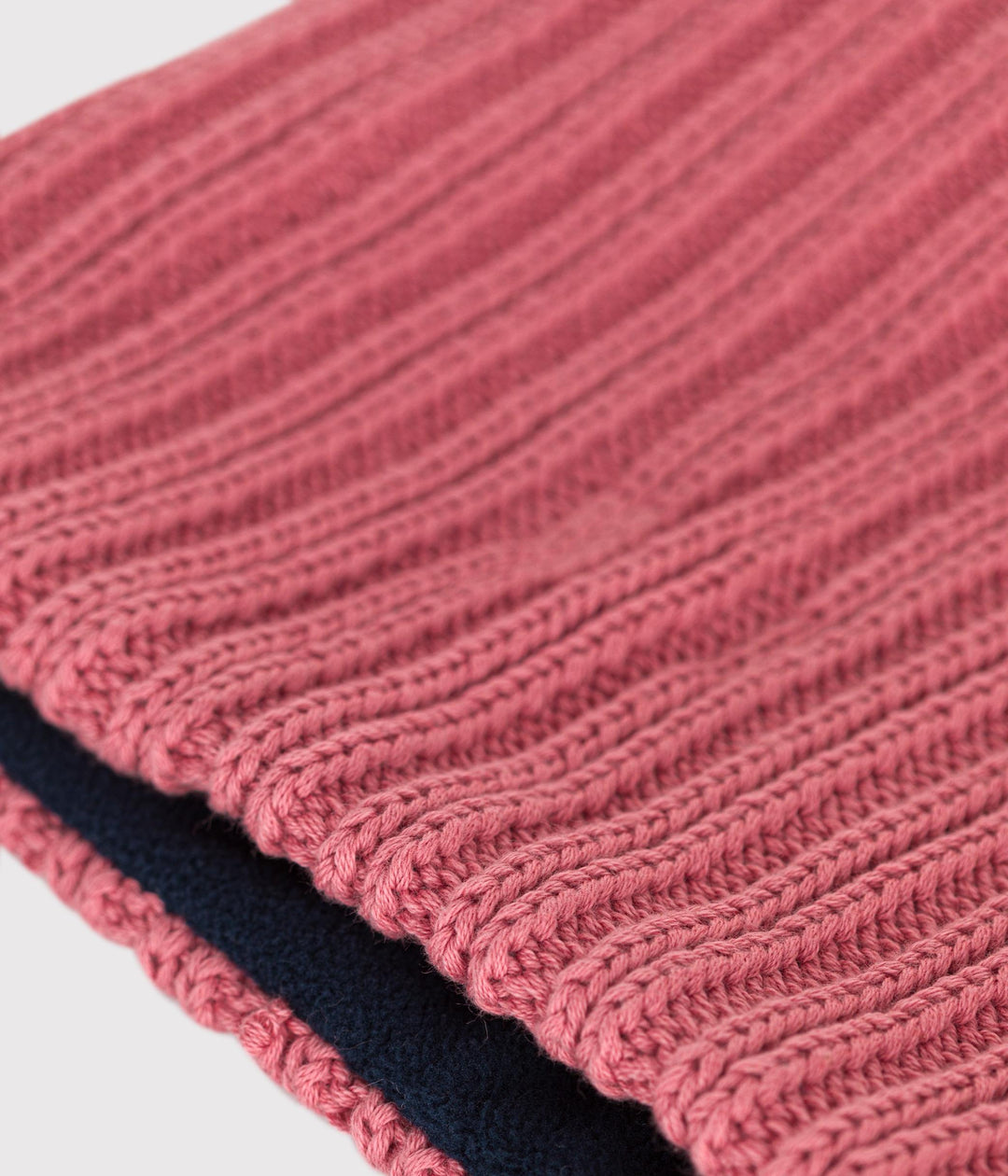 Snood rosa in maglia foderata in pile bambino A0BS0 03 PETIT BATEAU 