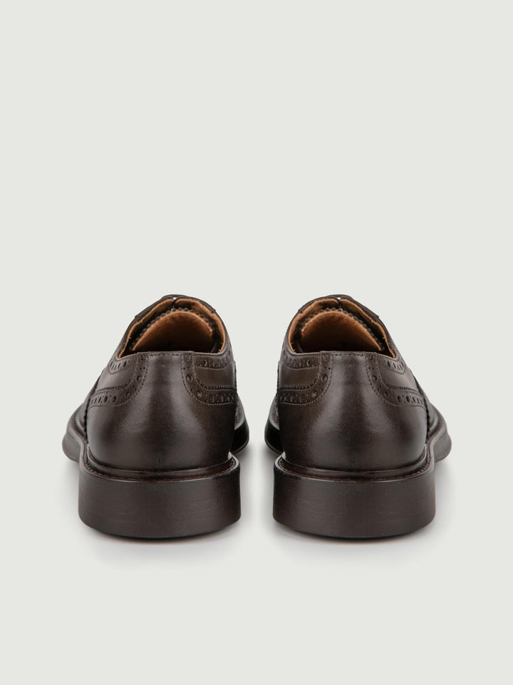 FRANCESINA IN PELLE MARRONE CODA DI RONDINE 080 T MORO SAXONE 