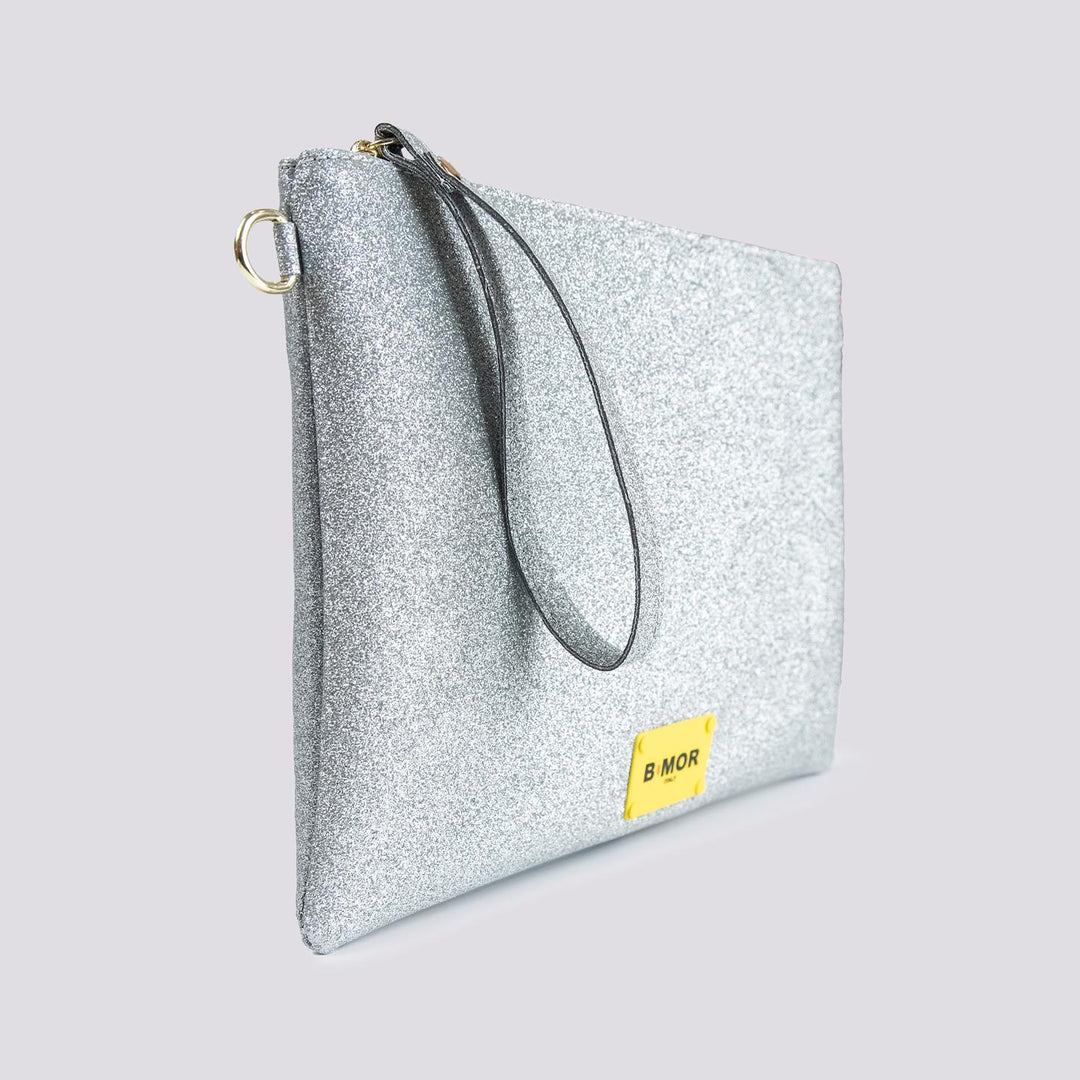 POCHETTE EASY GLITTER ARGENTO EASY - GLITTER ARGENTO BIMOR 