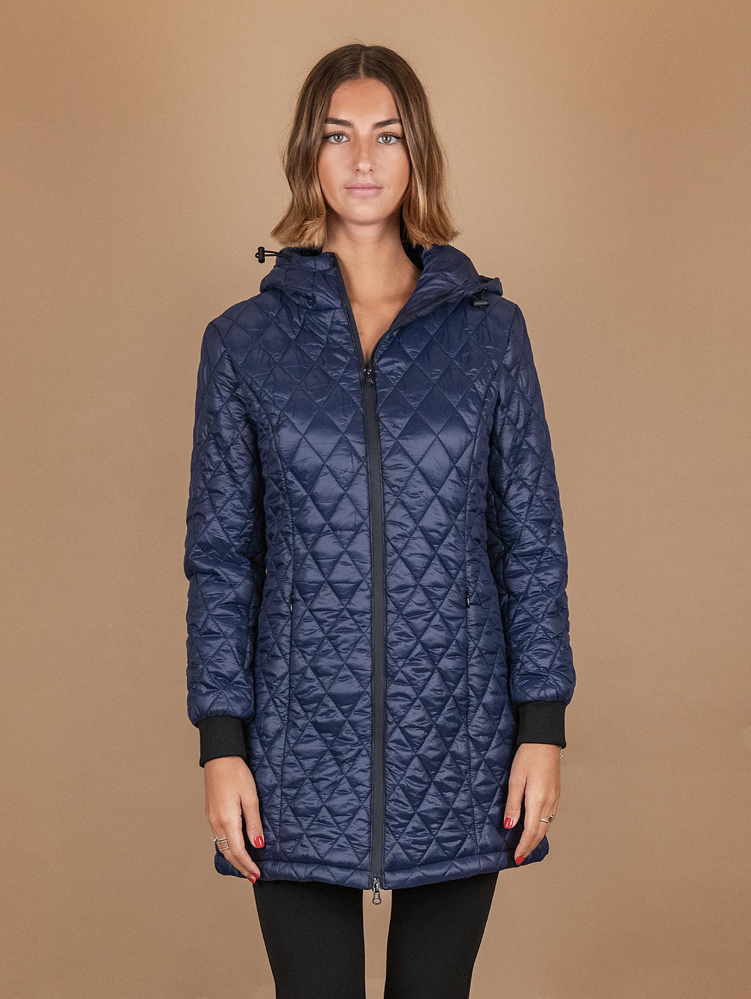 PARKA CON PIUMINO ESTRAIBILE IN TESSUTO TECNICO BLU 8950D BLU ANDREA MORANDO 