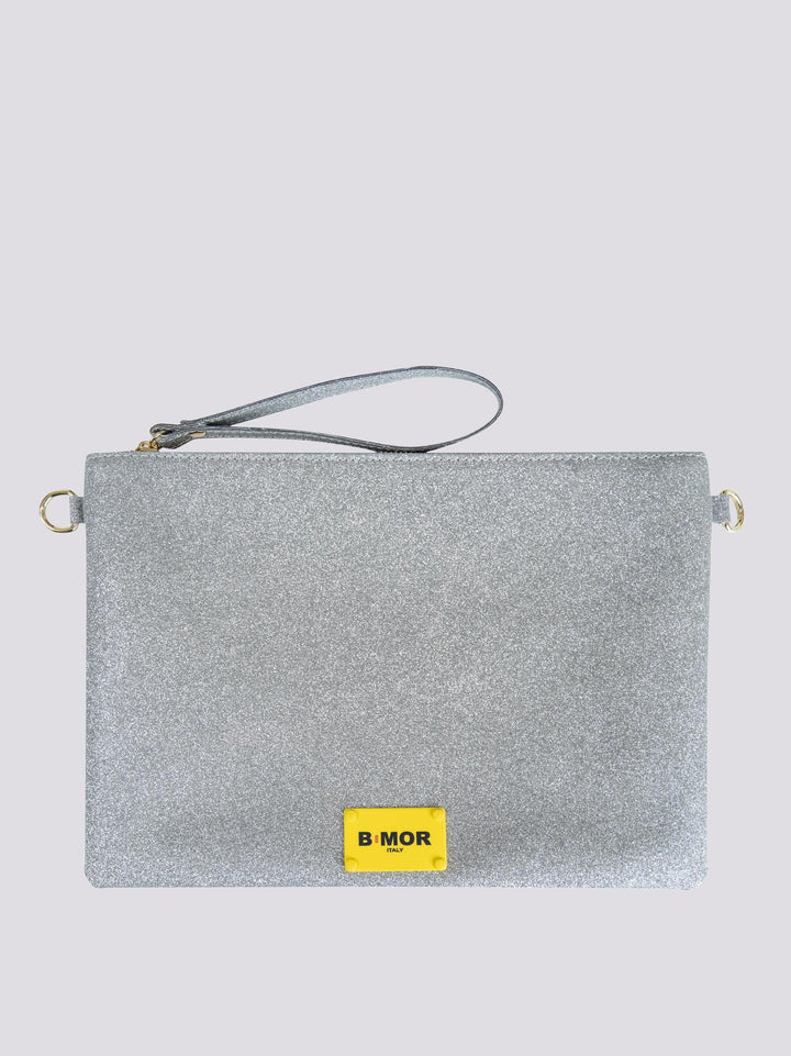 POCHETTE EASY GLITTER ARGENTO EASY - GLITTER ARGENTO BIMOR 