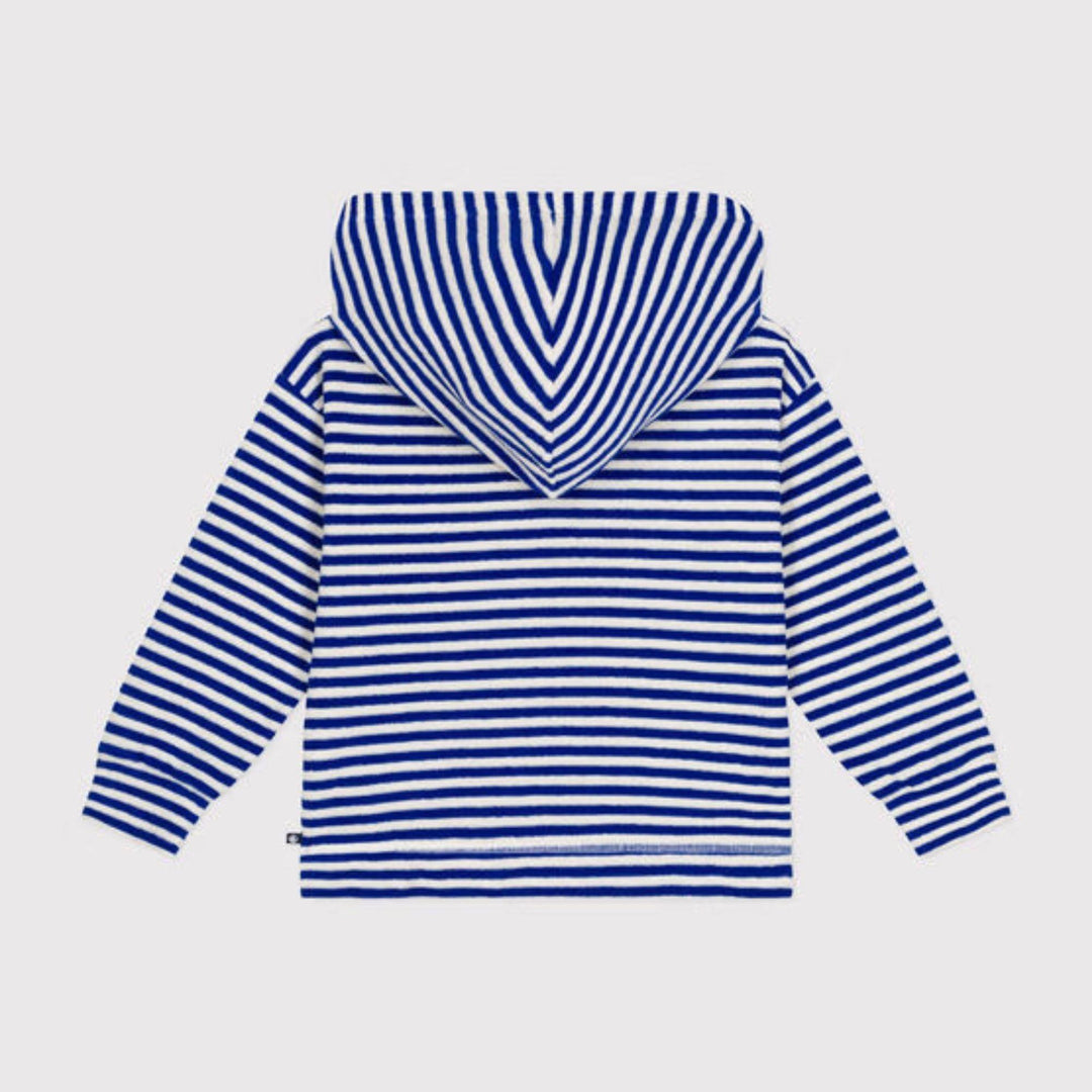 FELPA A RIGHE IN SPUGNA BOUCLETTE A0A1Z 01 PETIT BATEAU 