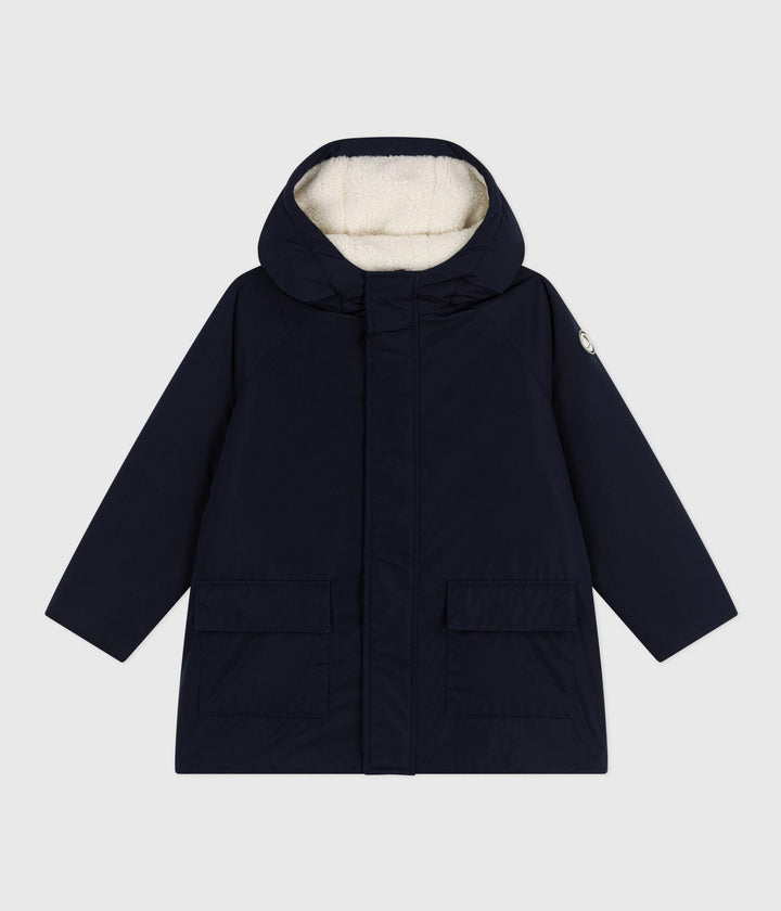 PARKA BAMBINO LUNGHEZZA MIDI TINTA UNITA A0DSQ 01 PETIT BATEAU 