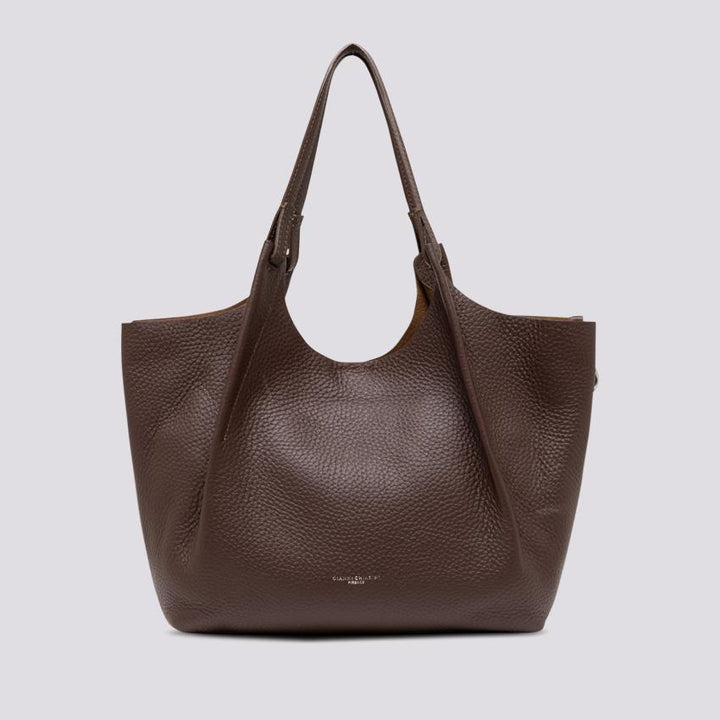 Borsa a spalla Dua in pelle martellata testa moro BS 9720/23AI RNGDBL 12573 GIANNI CHIARINI 